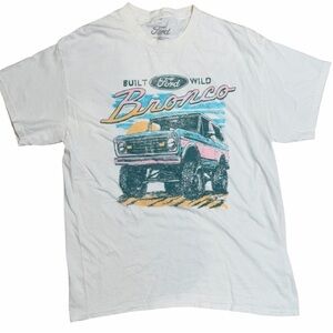 Ford Bronco "Built Wild" Retro Graphic Tee - NEW
